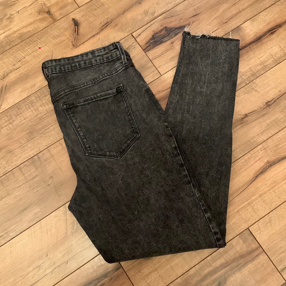 Old Navy black wash skinny jeans 12